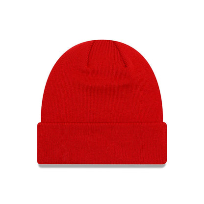 This is a Manchester United FC Red Cuff Knit Beanie Hat 2