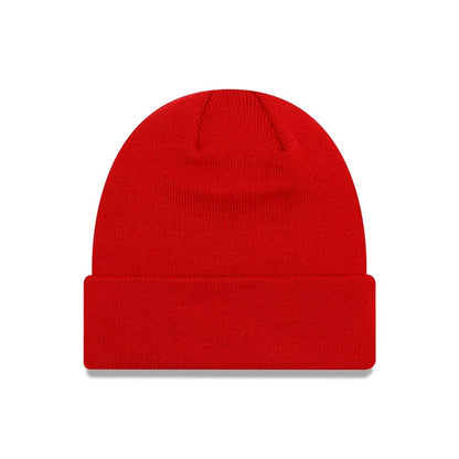 This is a Manchester United FC Red Cuff Knit Beanie Hat 2