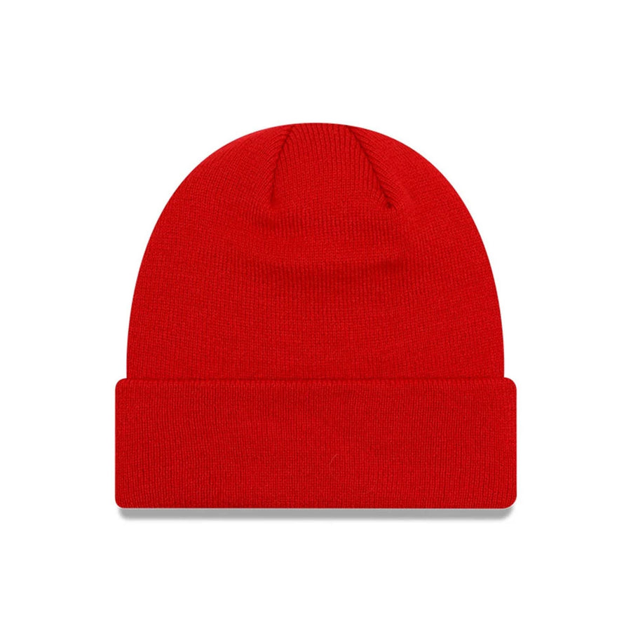 This is a Manchester United FC Red Cuff Knit Beanie Hat 2
