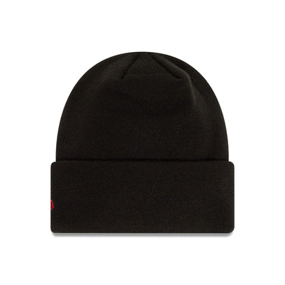 This is a Manchester United Essential Black Beanie Hat 2