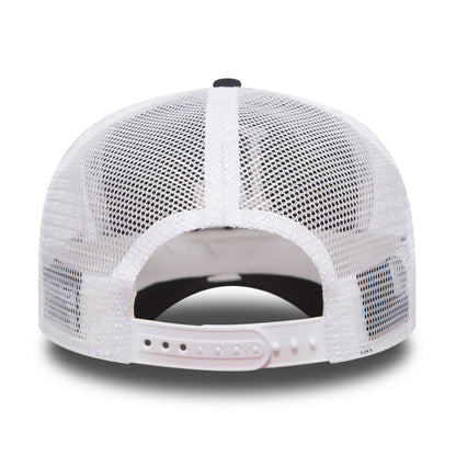 This is a LA Dodgers Clean Black A-Frame Trucker Cap 3