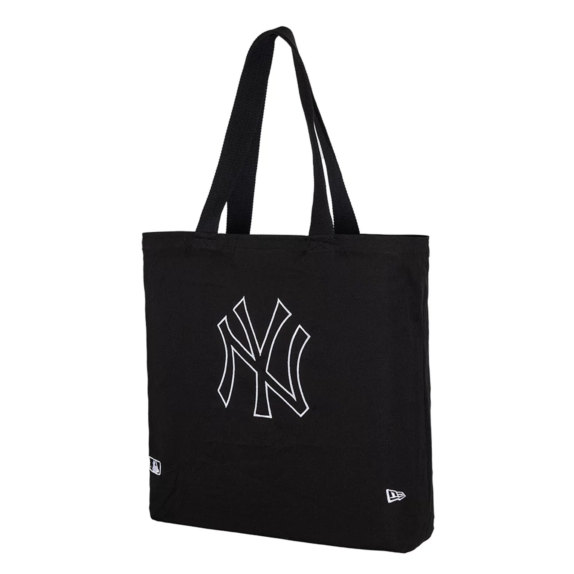 This is a New York Yankees MLB Canvas Black Premium Tote Bag 1