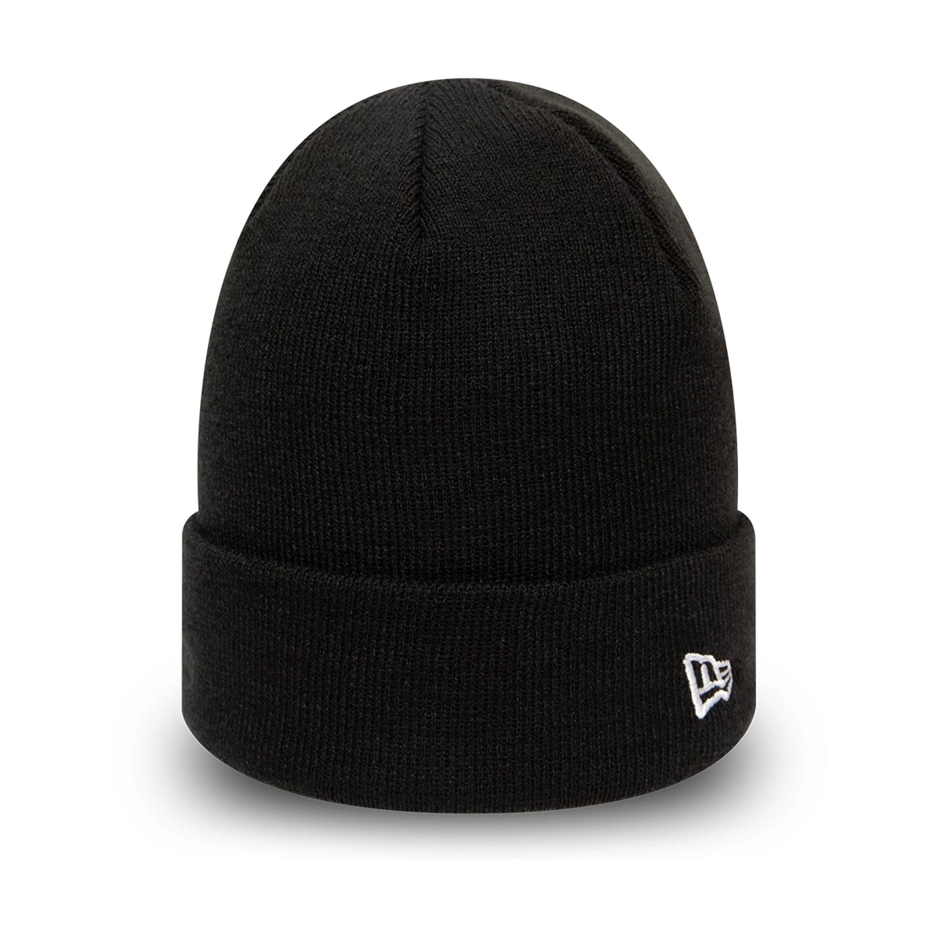 Official New Era Essential Black Cuff Beanie Hat | NEC EU