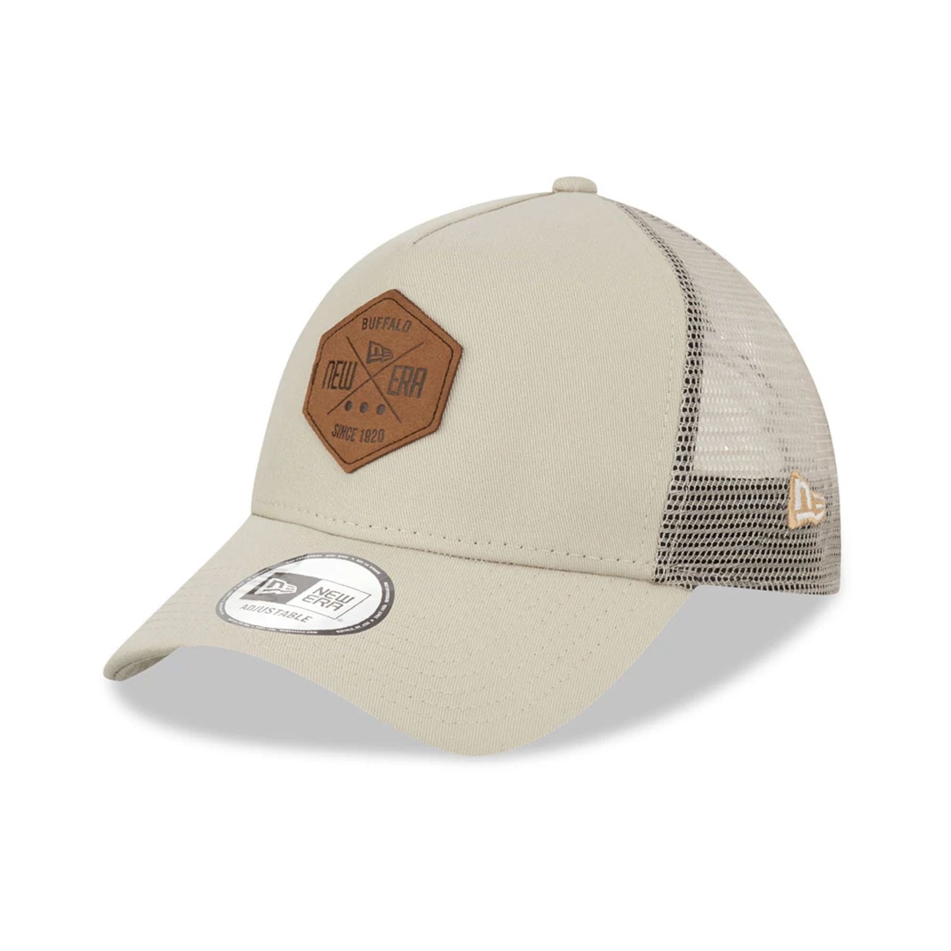 Official New Era Heritage Stone 9FORTY A-Frame Trucker Cap