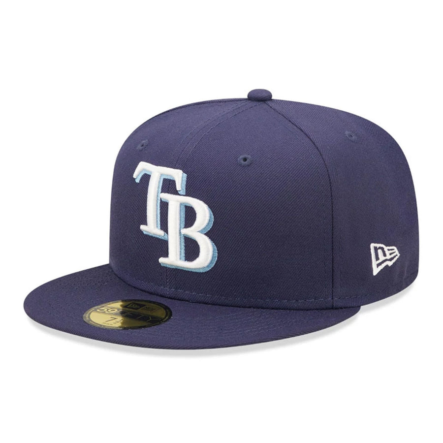 This is a Tampa Bay Rays Authentic On Field Navy 59FIFTY Cap 1