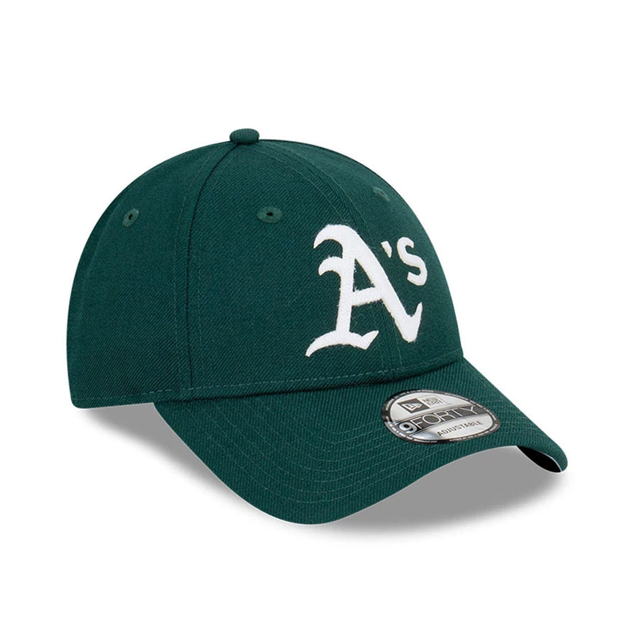 Pictured is this MLB Premium Felt Oakland Athletics 9FORTY cap in dark green. 4