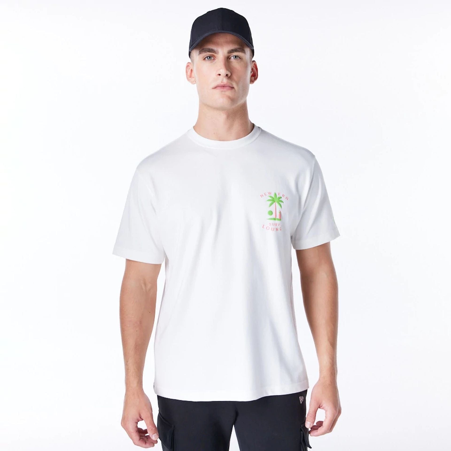 Tシャツ・カットソー LAUGHER Jiyoung t-shirt white TS31 New Era Korea Surf Lounge T-Shirt | New Era Cap UK