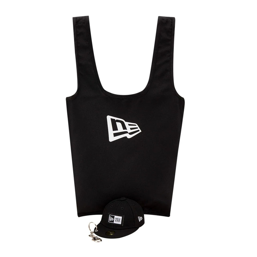 This is a New Era Cap Eco Bag Black Key Chain  3