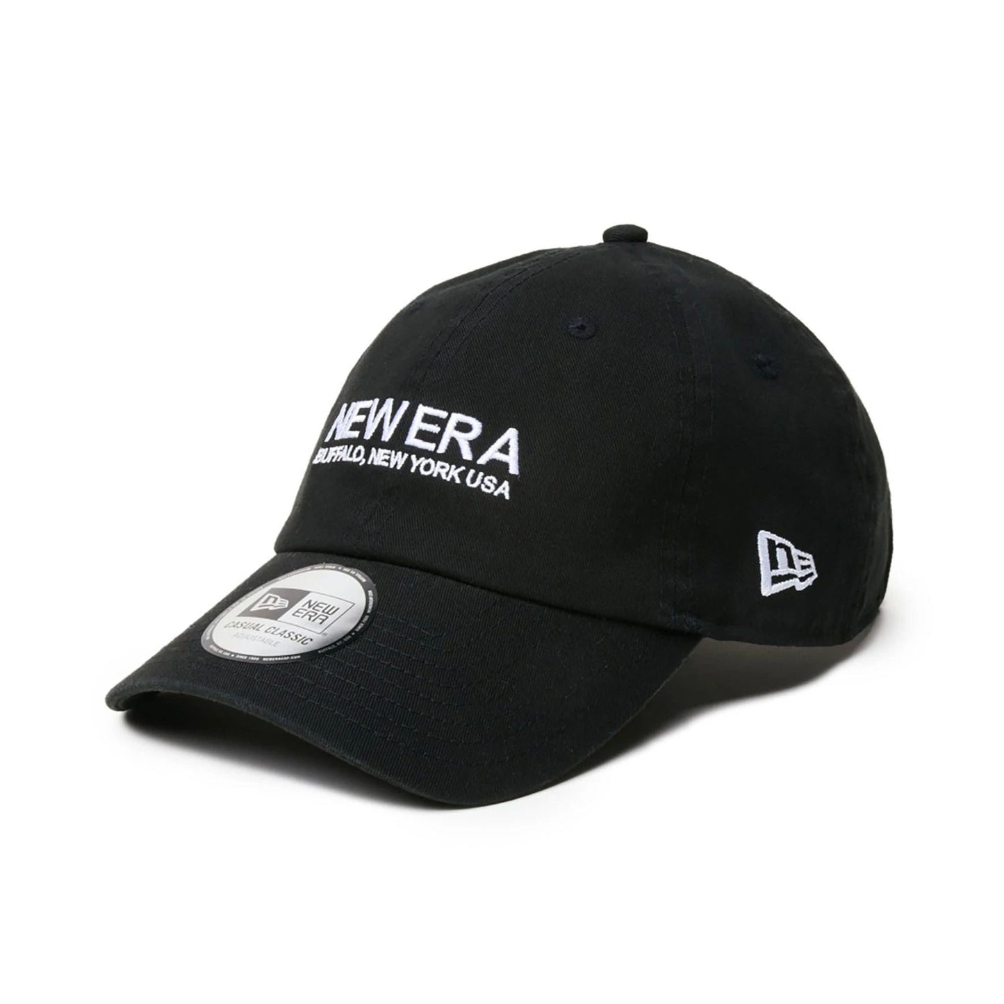 This is a New Era Japan The Origin Strap Logo Black Casual Classic Adjustable Cap 1