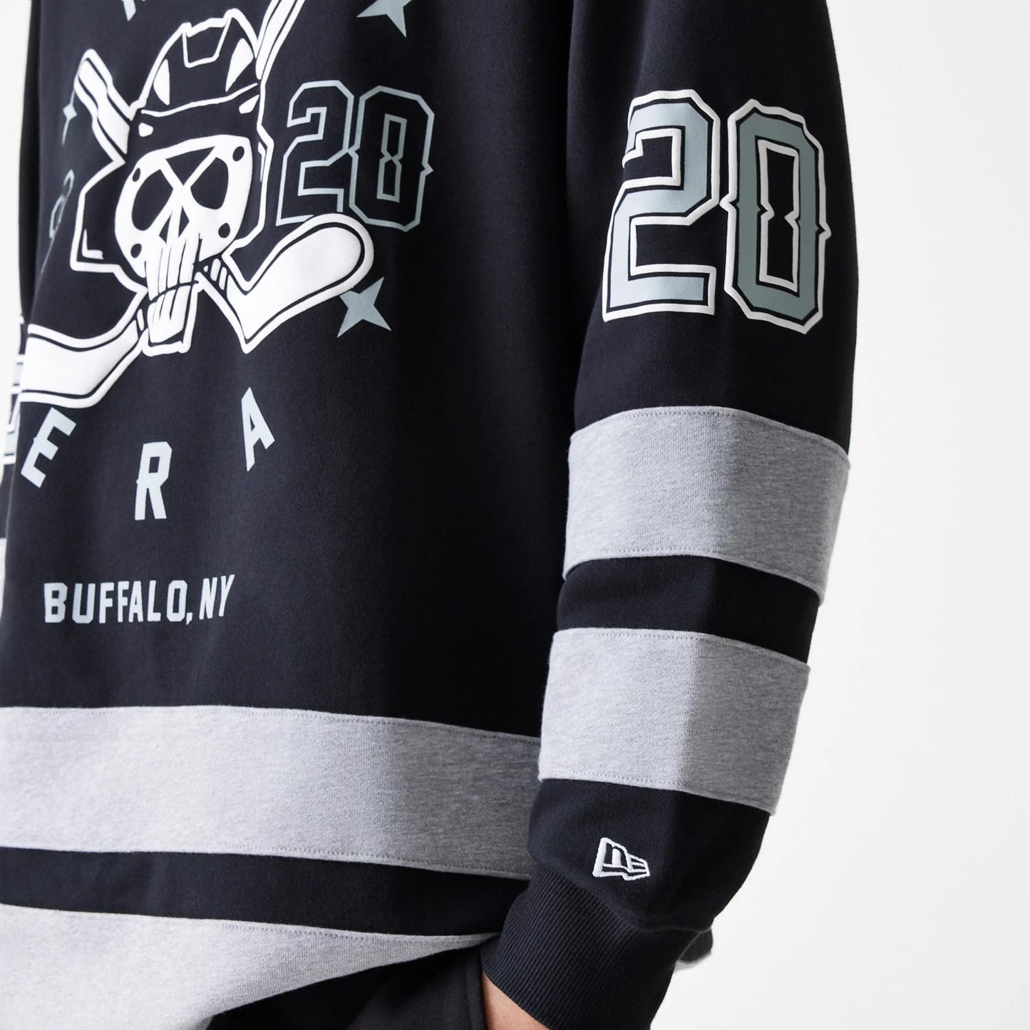 New Era Street Dangle Grey Pullover Hoodie 4