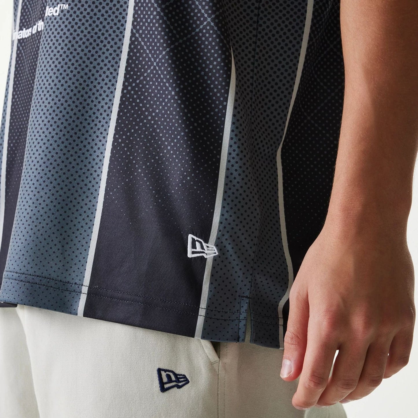 The Male model is wearing New Era City Sport Black Tank Top 5