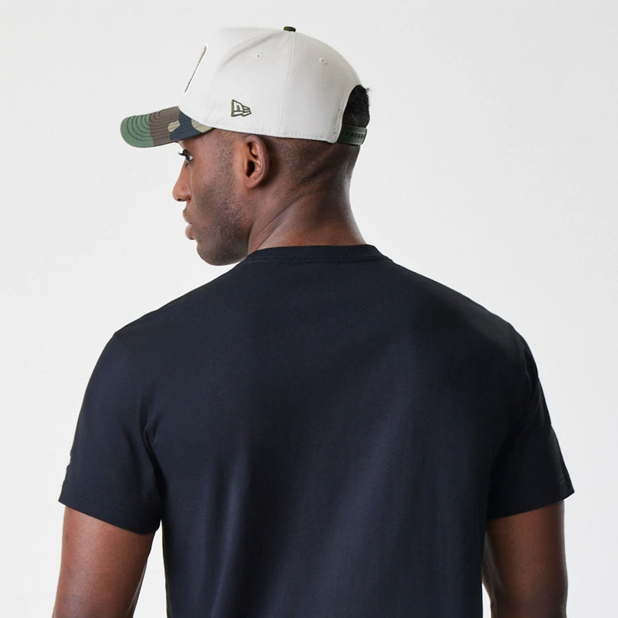 The Male model is wearing New Era Valentine's Day Black T-Shirt 4