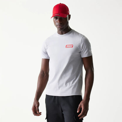 The Male model is wearing New Era Classic Grey T-Shirt 1