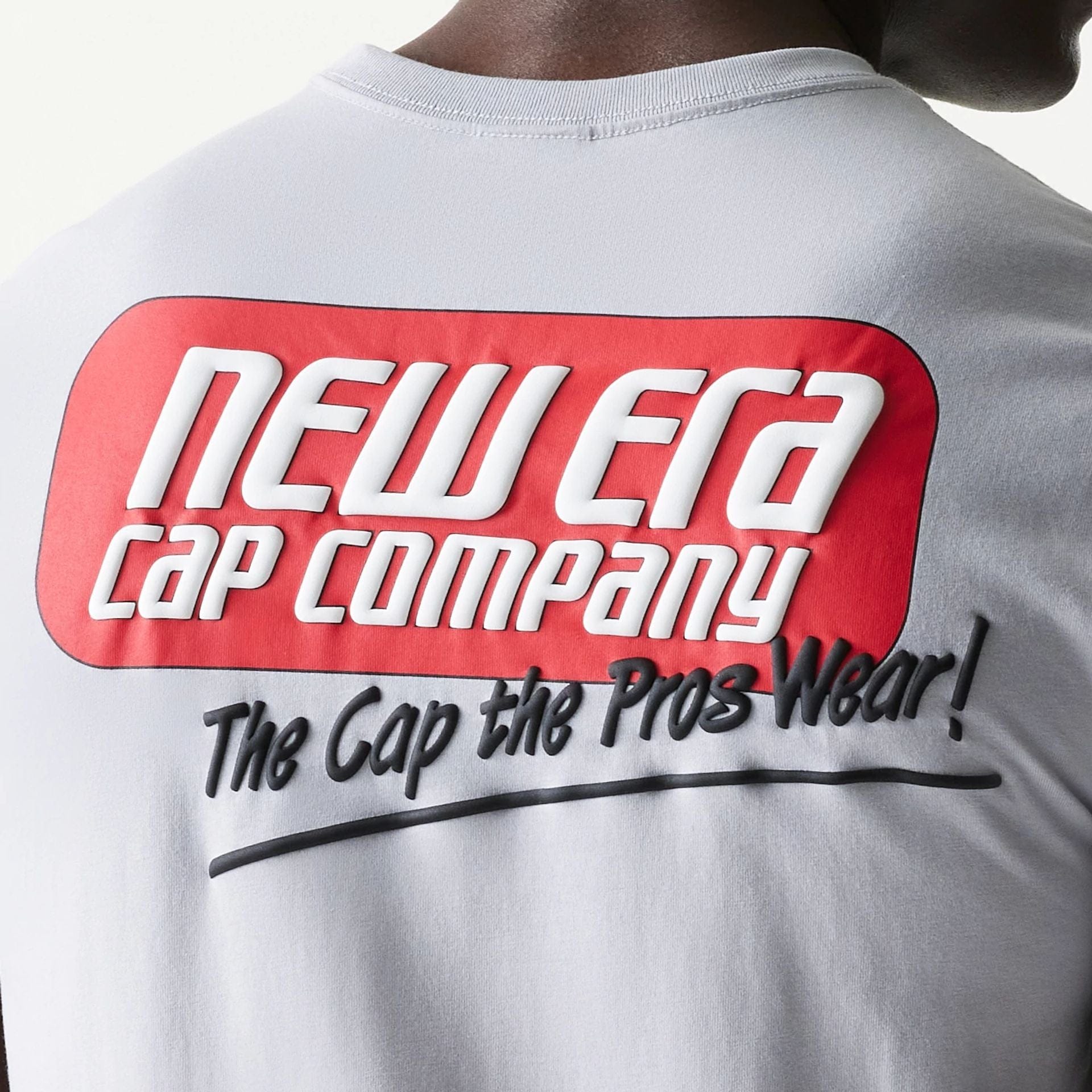 The Male model is wearing New Era Classic Grey T-Shirt 6