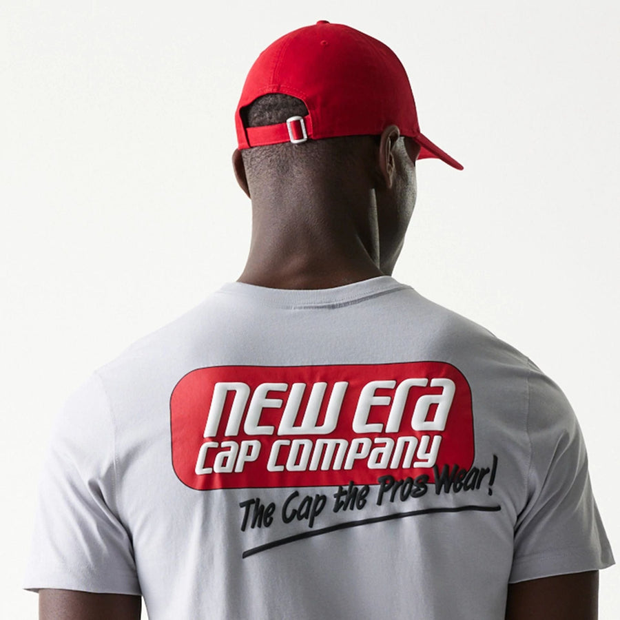 The Male model is wearing New Era Classic Grey T-Shirt 4