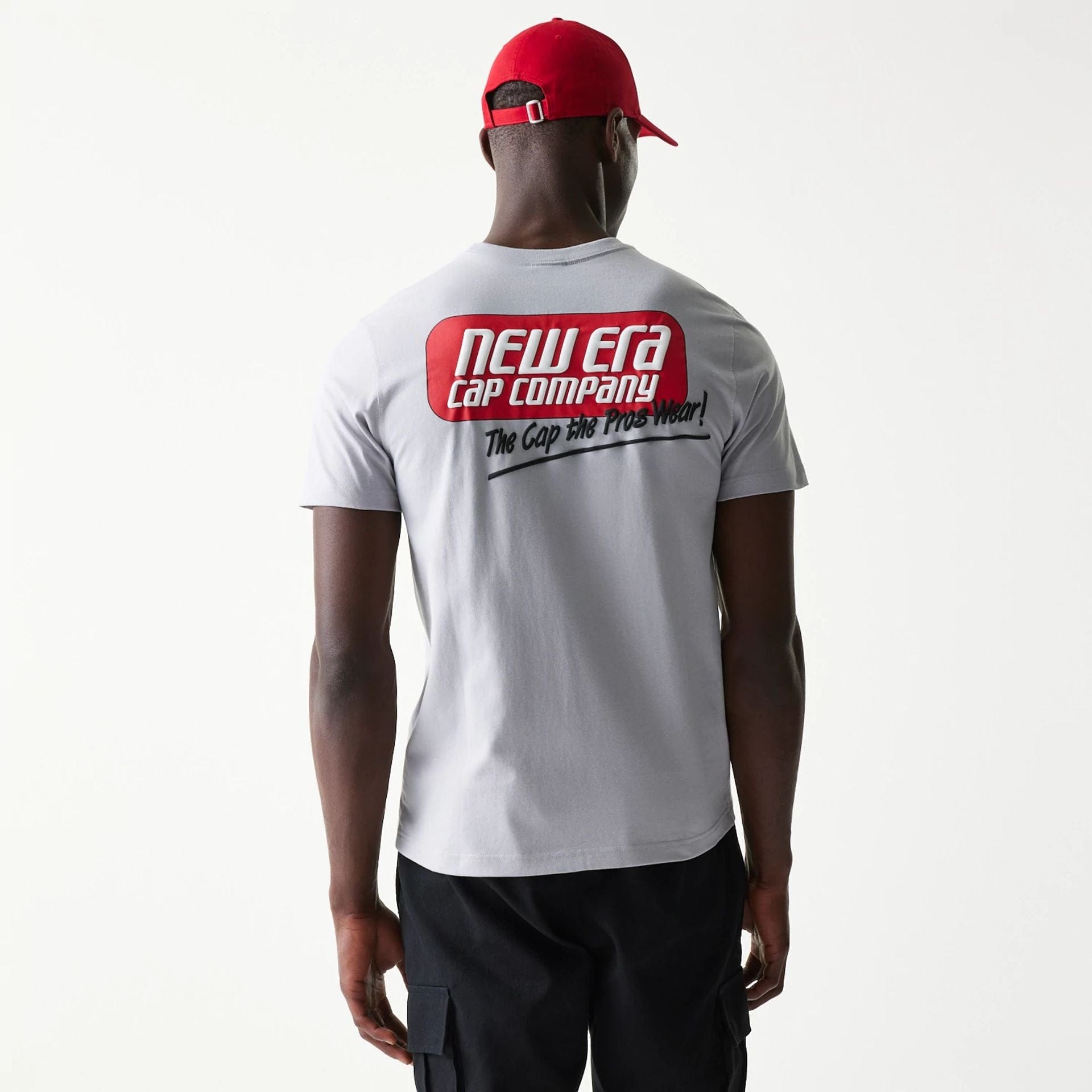 The Male model is wearing New Era Classic Grey T-Shirt 2