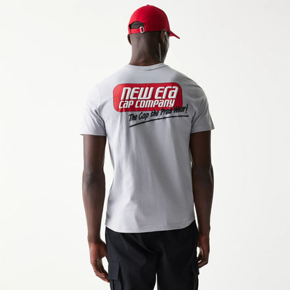 The Male model is wearing New Era Classic Grey T-Shirt 2