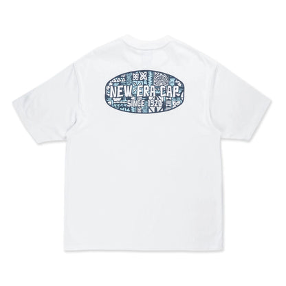 The Male model is wearing New Era Marine Life Club White Oversized T-Shirt 7