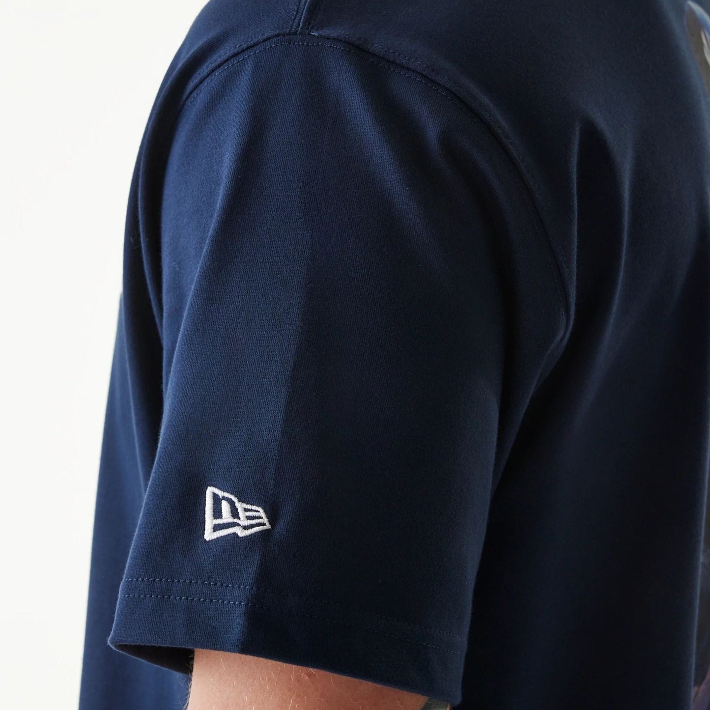 The Male model is wearing New York Yankees MLB Uncle Sam Navy T-Shirt 6