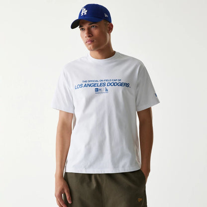 The Male model is wearing LA Dodgers MLB Uncle Sam White T-Shirt 1