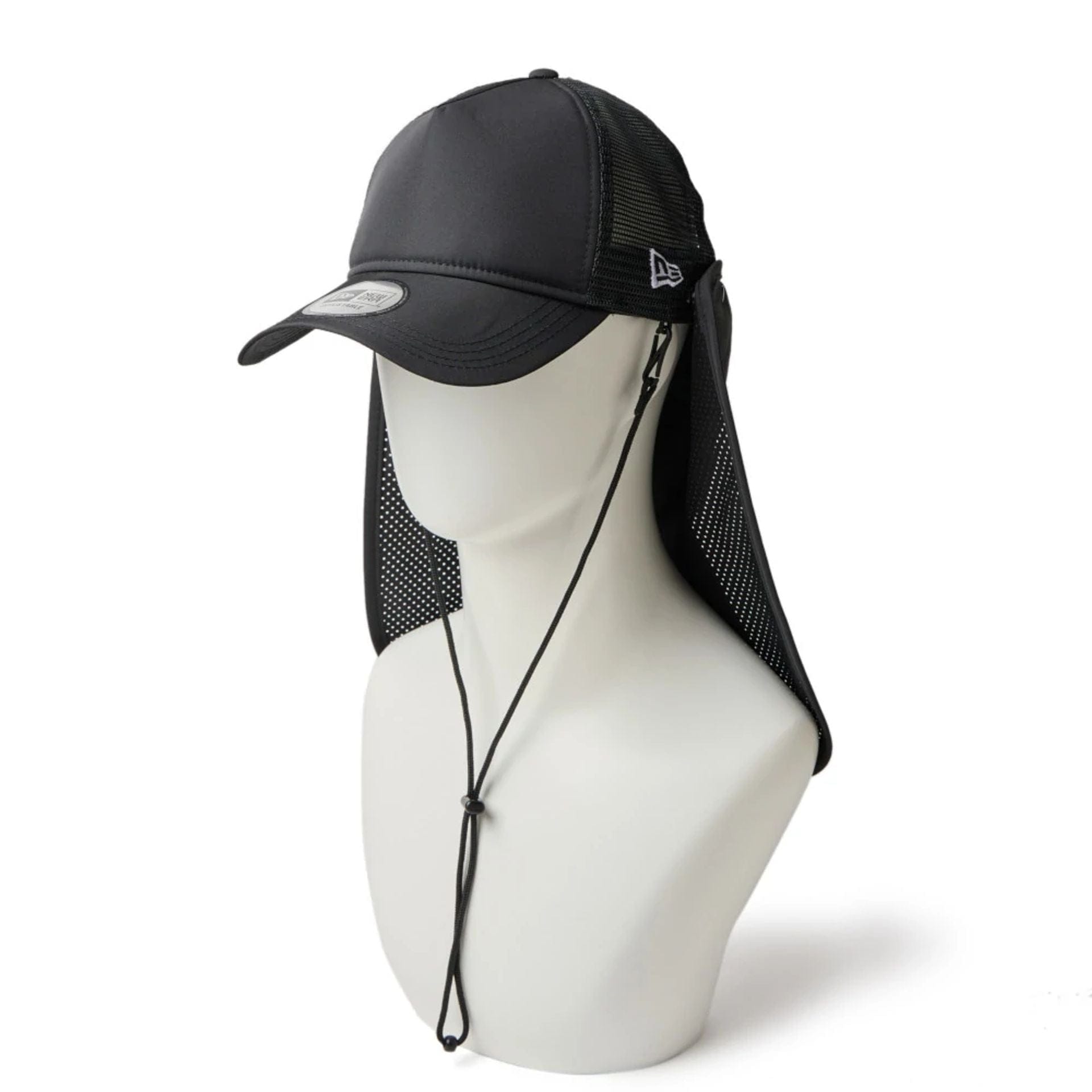 This is a New Era Surf Black 9FORTY A-Frame Trucker Adjustable Cap 1