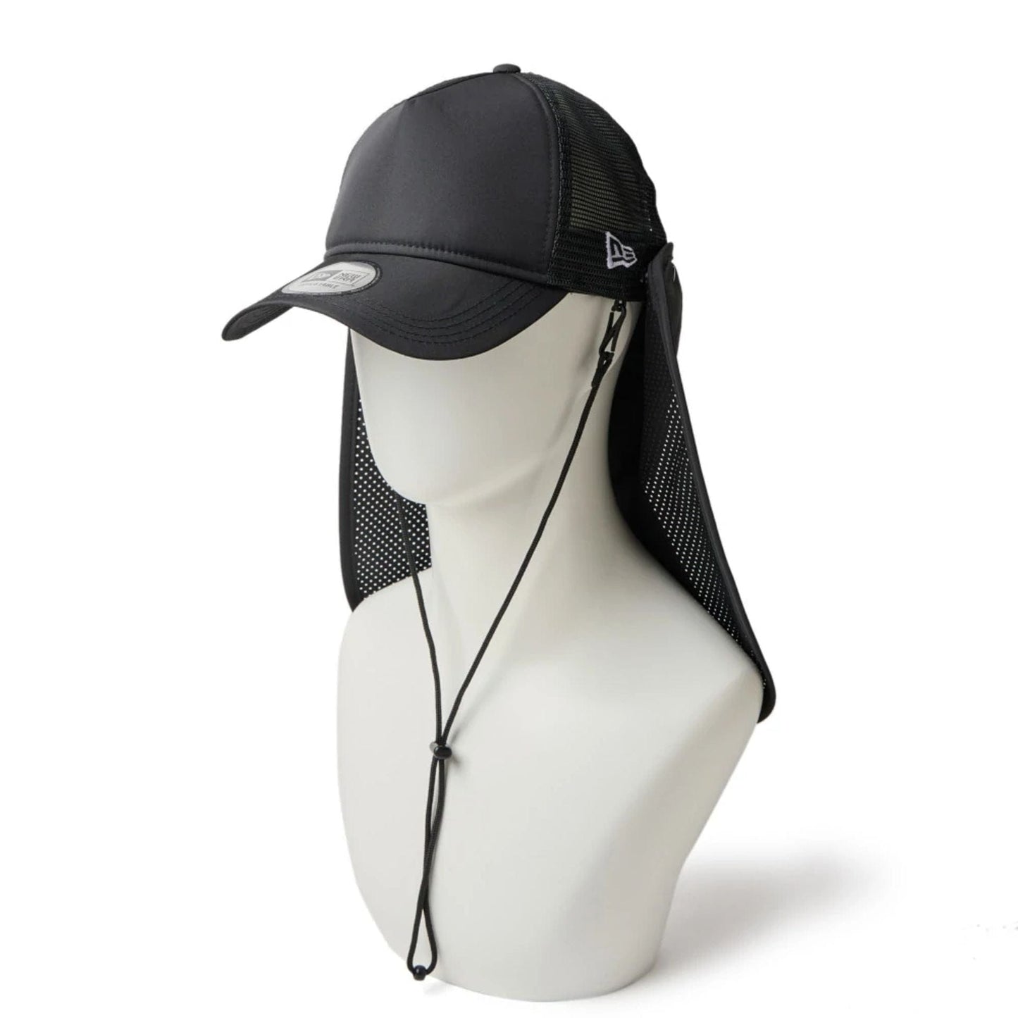 This is a New Era Surf Black 9FORTY A-Frame Trucker Adjustable Cap 1