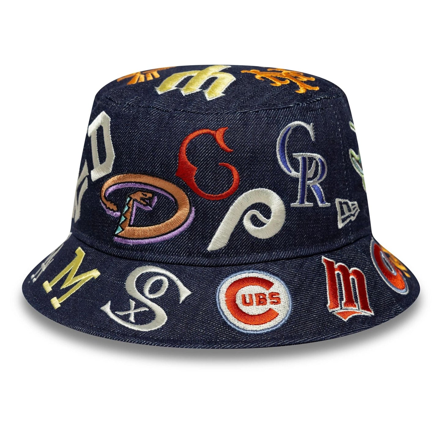 This is a MLB All Over Black Bucket Hat 1