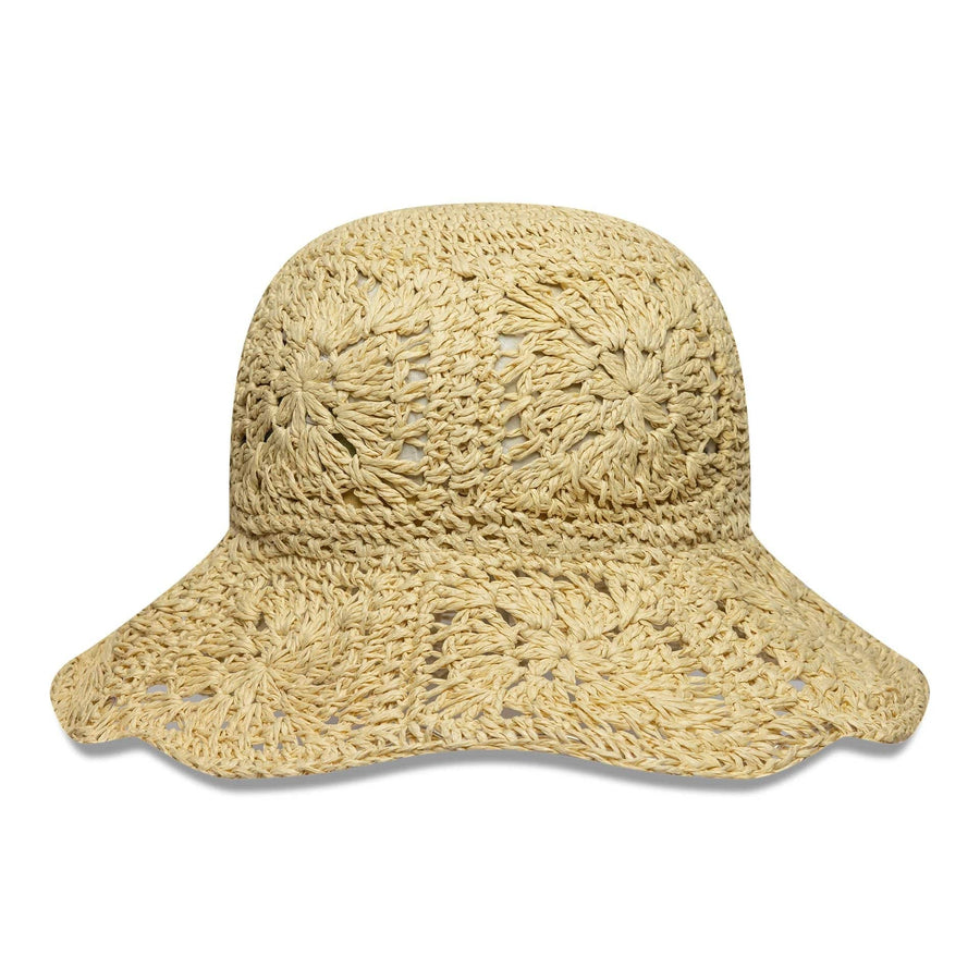 This is a New Era Paper Hat Beige Adventure Bucket Hat 3