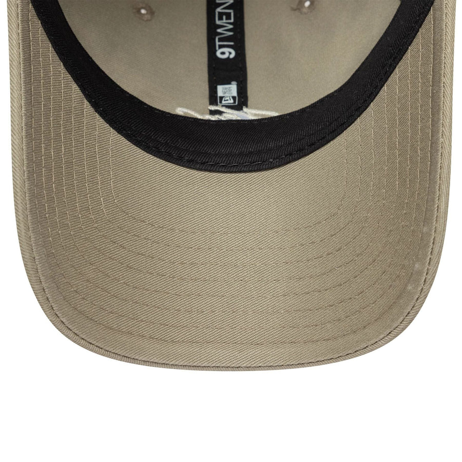 This is a New Era Japan Handwritten Beige 9TWENTY Adjustable Cap 7