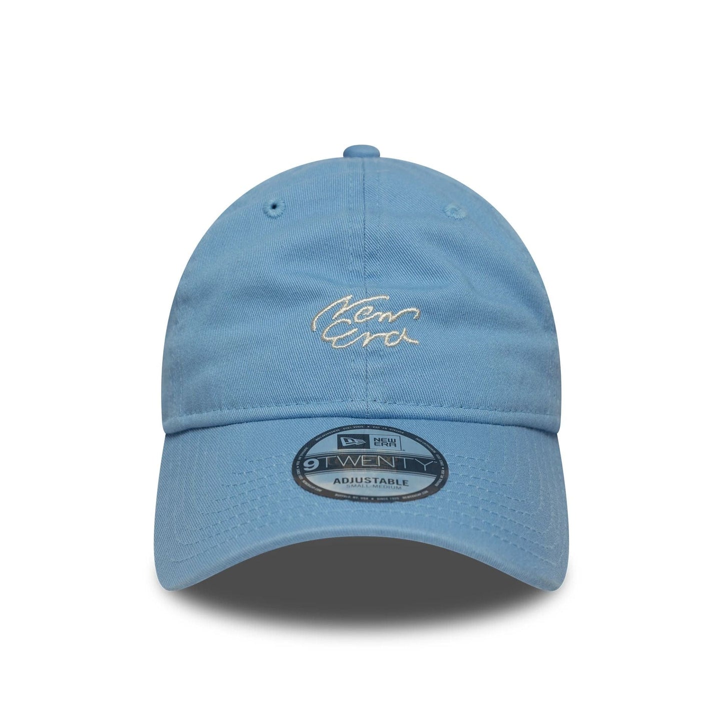 This is a New Era Japan Handwritten Light Blue 9TWENTY Adjustable Cap 2