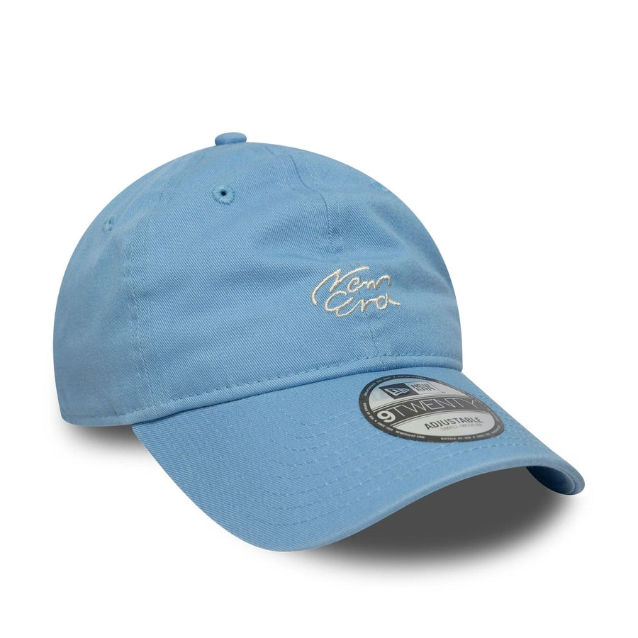 This is a New Era Japan Handwritten Light Blue 9TWENTY Adjustable Cap 3