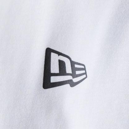 The Male model is wearing New Era Japan Mini Flag Logo White T-Shirt 4