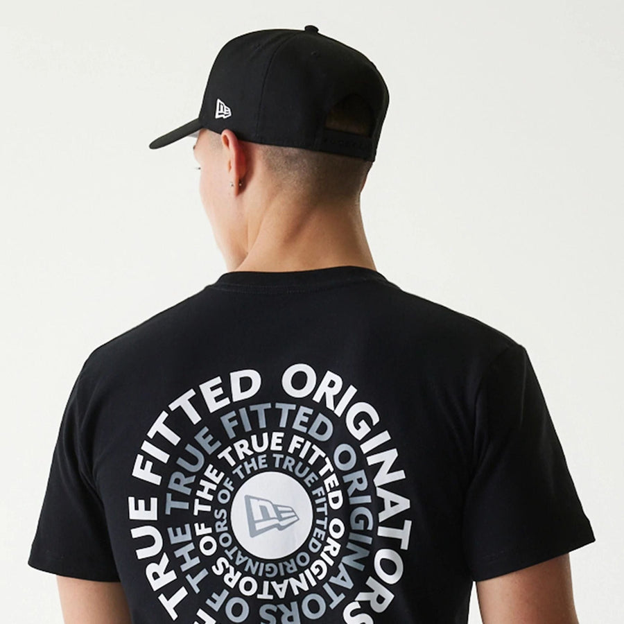 The Male model is wearing New Era Japan Circle Black T-Shirt 6