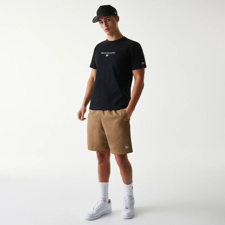 The Male model is wearing New Era Japan Circle Black T-Shirt 7