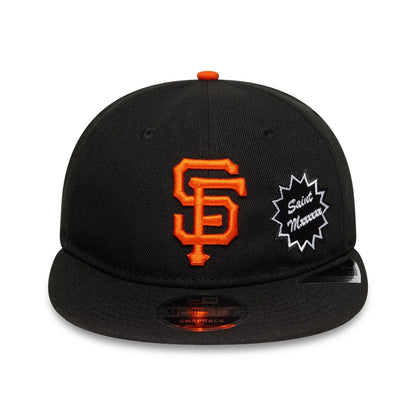 This is a San Francisco Giants MLB X Saint Mxxxxxx Black Retro Crown 9FIFTY Snapback Adjustable Cap 2