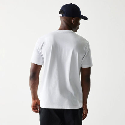 The Male model is wearing Detroit Tigers MLB Paisley White Oversized T-Shirt 2