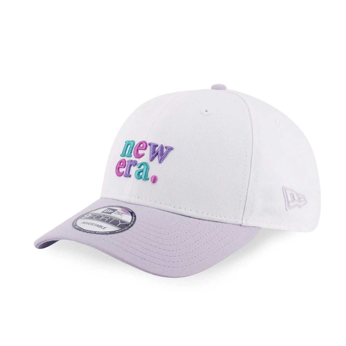 This is a New Era 90s Vibe White 9FORTY Adjustable Cap 1