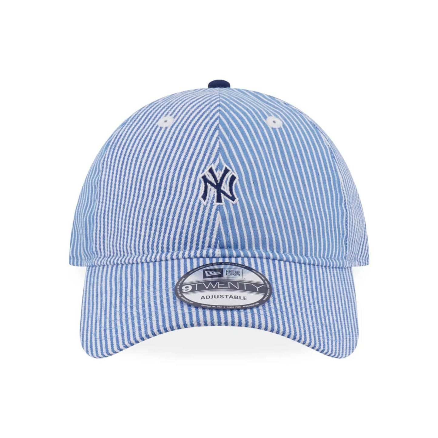 This is a New York Yankees MLB Patchwork Open Blue 9TWENTY Adjustable Cap 2