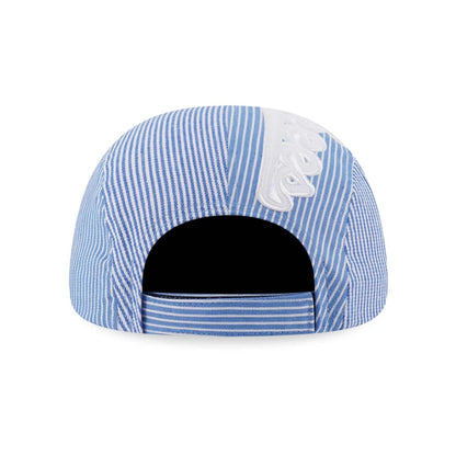 This is a New York Yankees MLB Patchwork Open Blue Camper Adjustable Cap 3