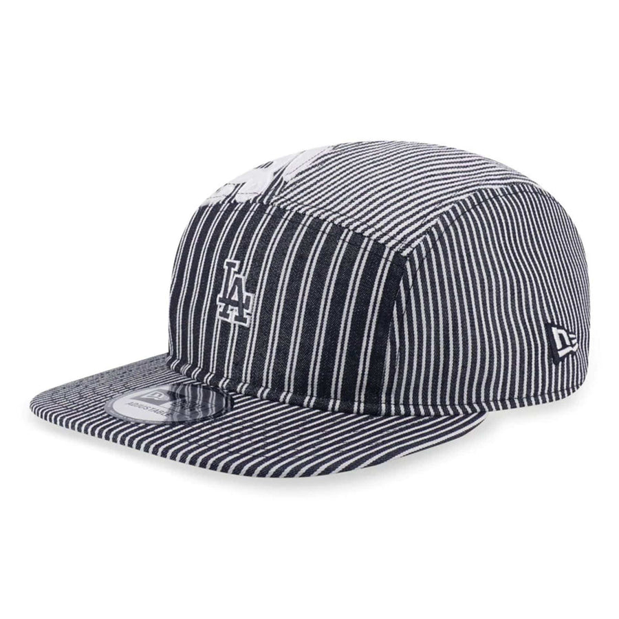 This is a LA Dodgers MLB Patchwork Grey Camper Adjustable Cap 1