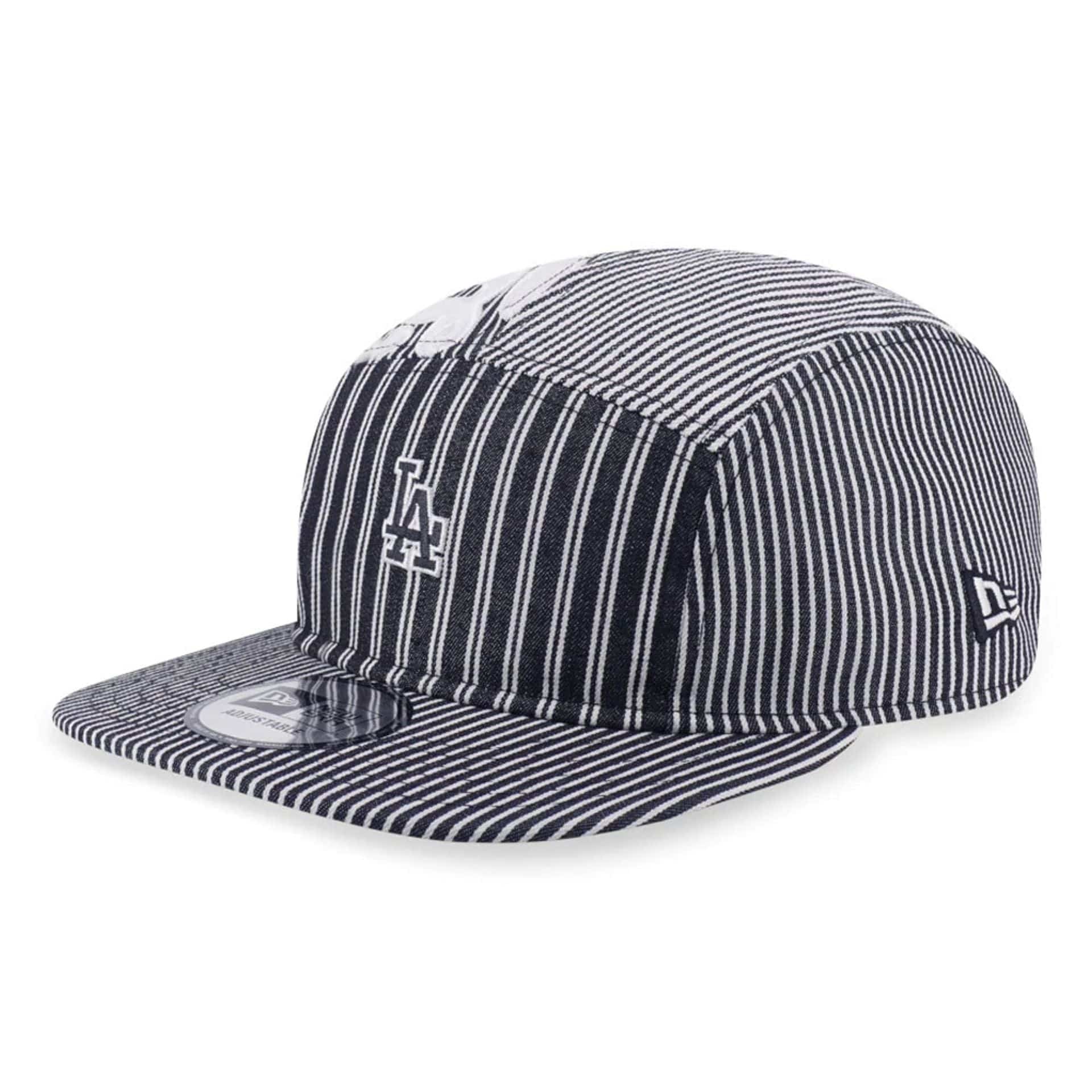 This is a LA Dodgers MLB Patchwork Grey Camper Adjustable Cap 1