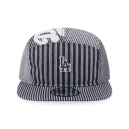 This is a LA Dodgers MLB Patchwork Grey Camper Adjustable Cap 2