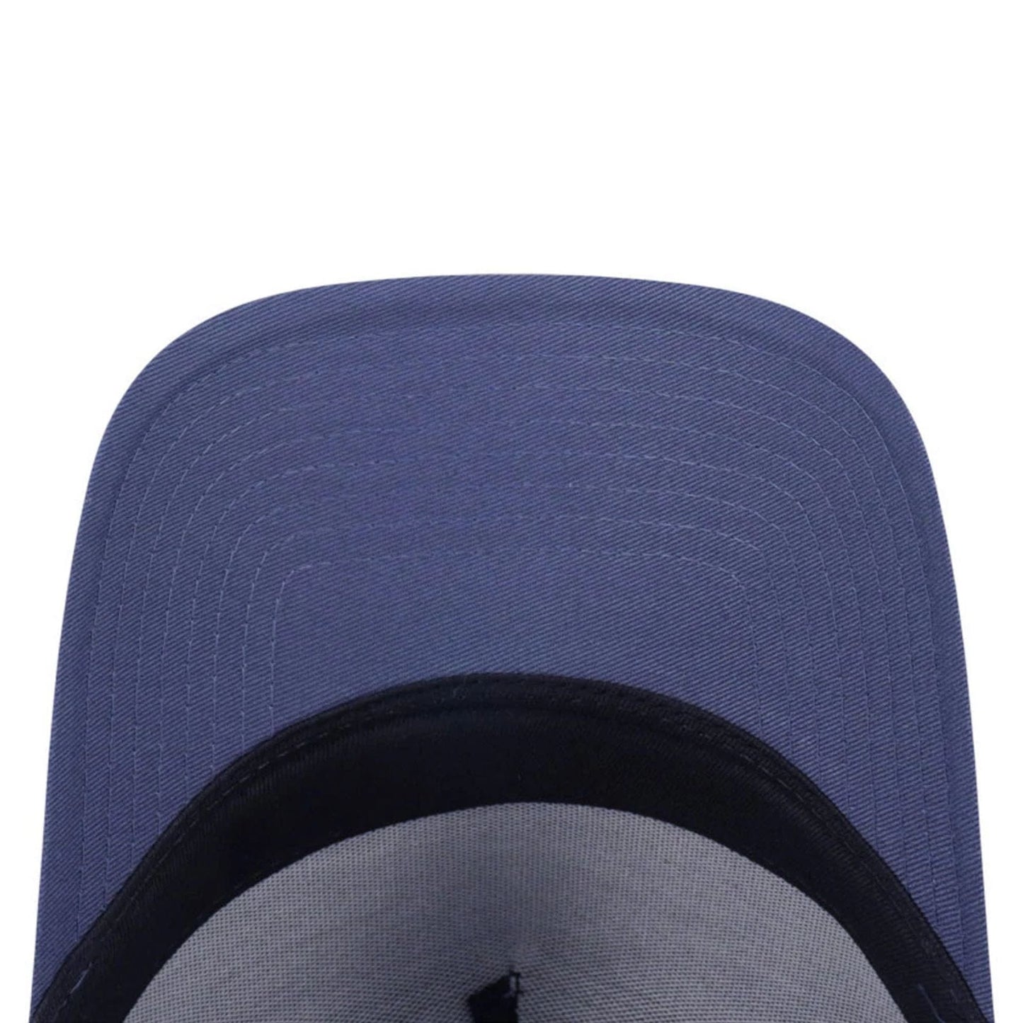 This is a New Era Basic Dark Blue 9FORTY A-Frame Trucker Adjustable Cap 4