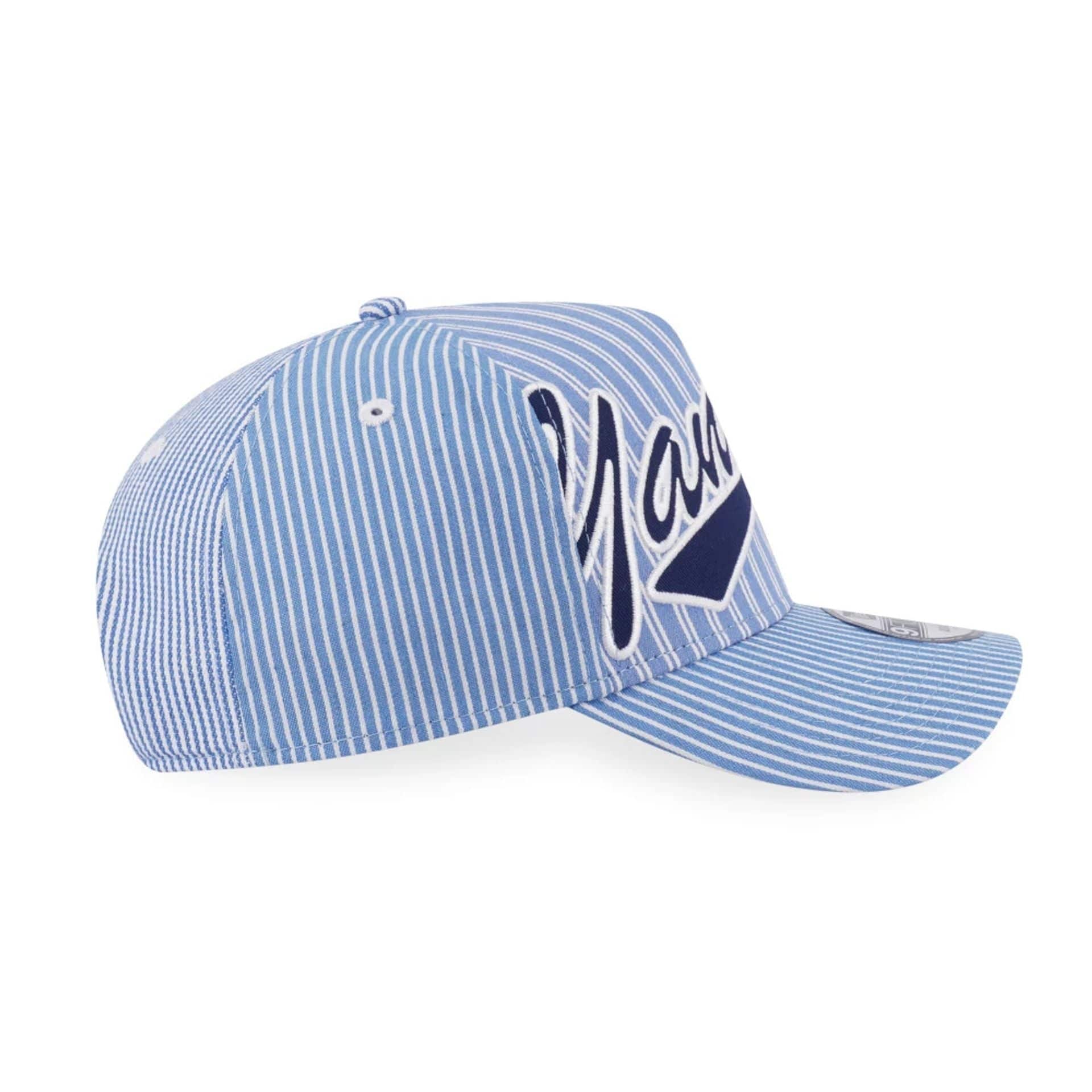 This is a New York Yankees MLB Patchwork Open Blue 9FORTY A-Frame Adjustable Cap 4