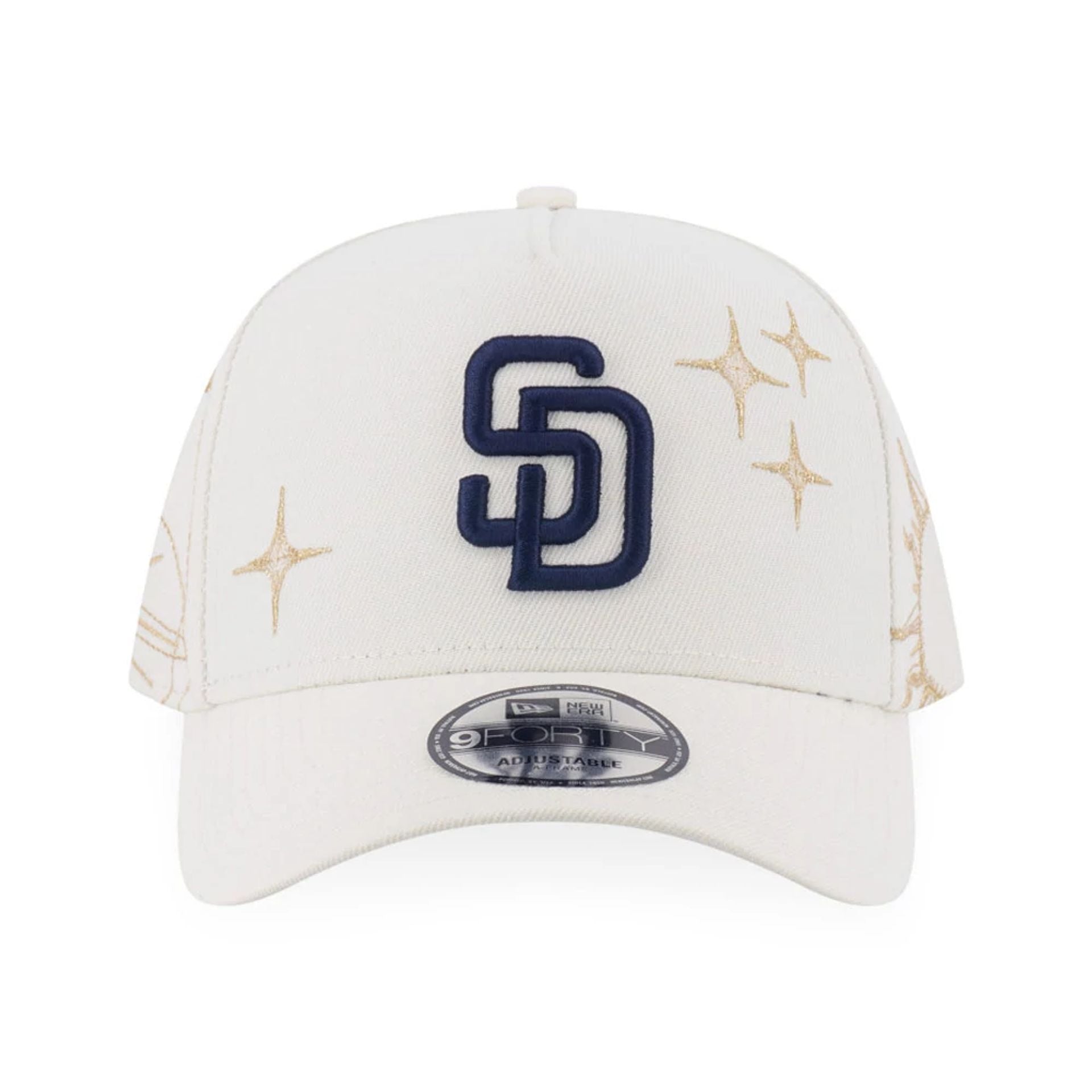 San Diego Padres MLB Cosmic Craft White 9FORTY A-Frame Adjustable Cap 3