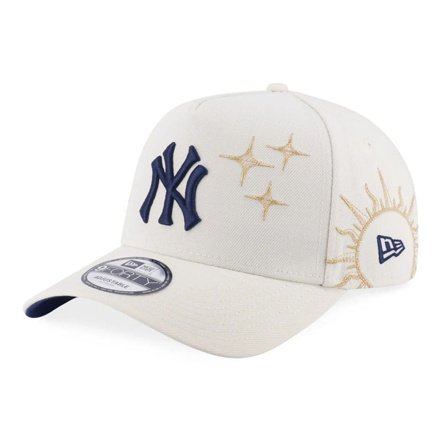 New York Yankees MLB Cosmic Craft White 9FORTY A-Frame Adjustable Cap 1