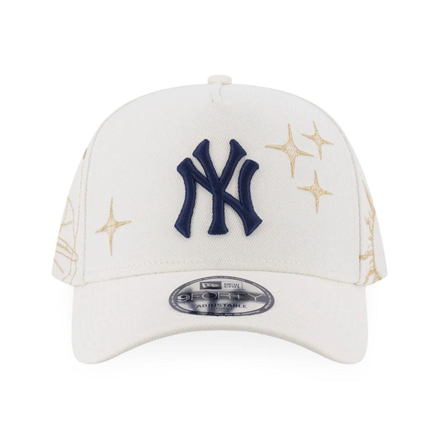 New York Yankees MLB Cosmic Craft White 9FORTY A-Frame Adjustable Cap 3