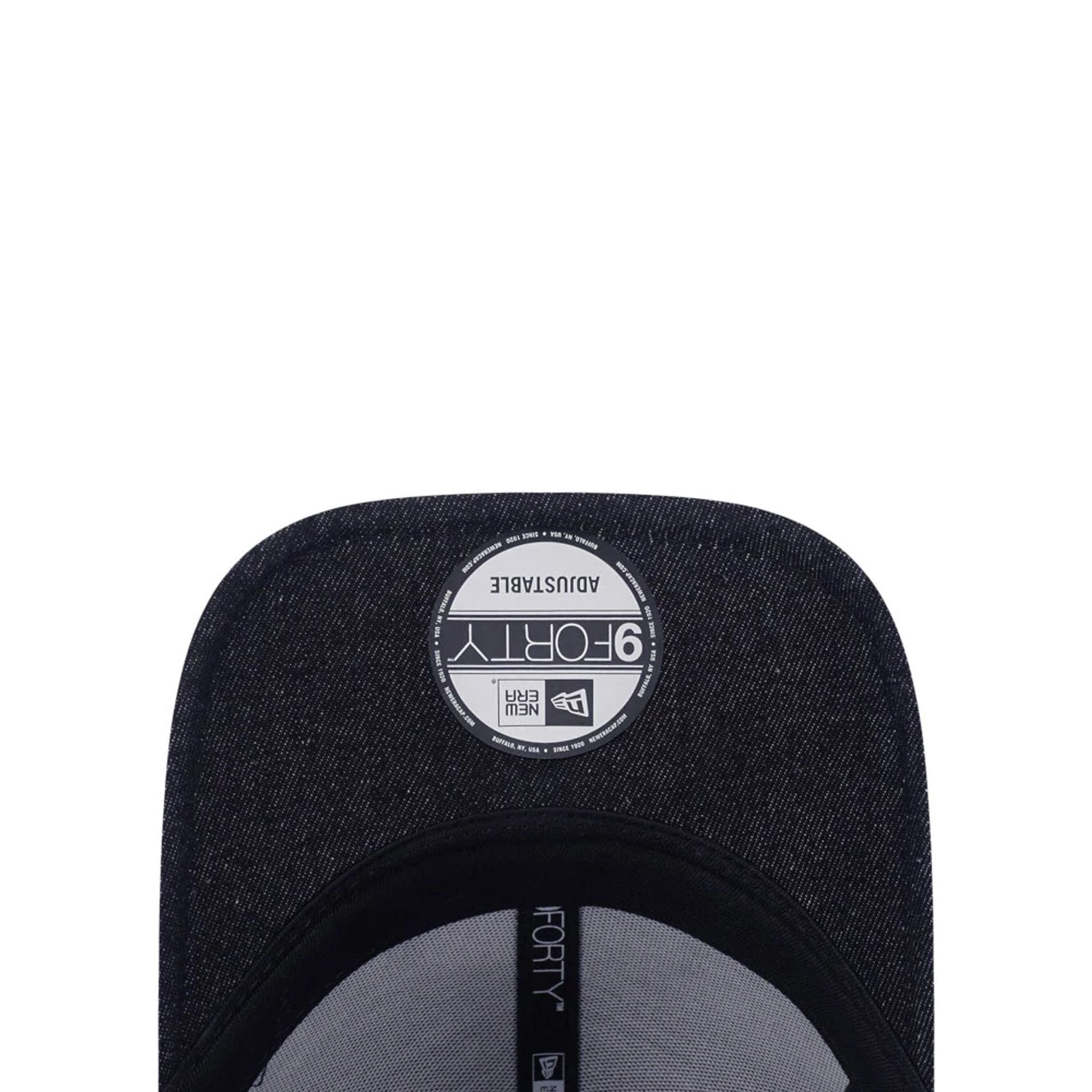 This is a New Era Street Swing Black 9FORTY Adjustable Cap 5