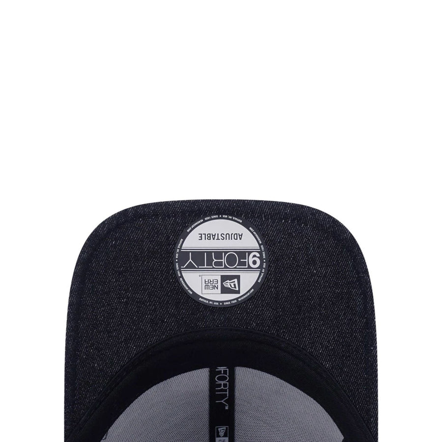 This is a New Era Street Swing Black 9FORTY Adjustable Cap 5