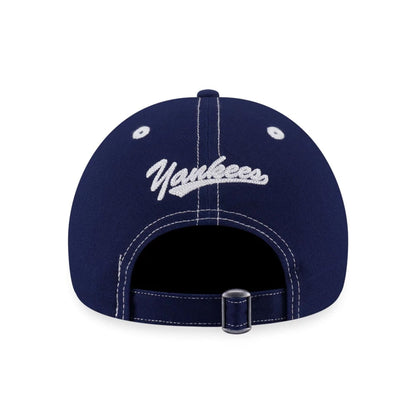 This is a New York Yankees MLB Patchwork Dark Blue 9FORTY Adjustable Cap 3